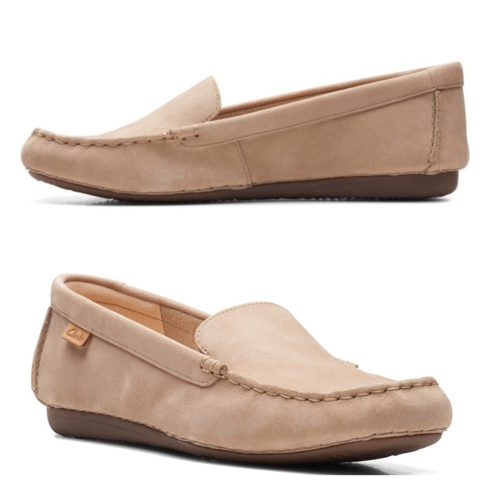Clarks Freckle Walk Sand Nub casual classic comfy style summer everyday fall